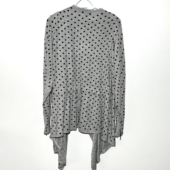 Lane Bryant Polka Dot Cardigan Waterfall - Picture 4 of 7